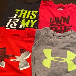 Bundle!! Under Armour Tshirts 10/12 sixes L and XL